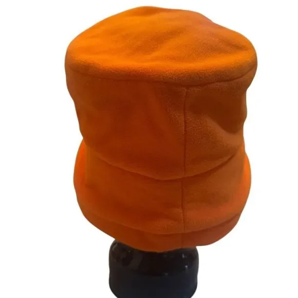 VINTAGE ORANGE ORANGE FABRIC LINED POLY FLOPPY VERSITILE BUCKET HAT - Picture 7 of 10